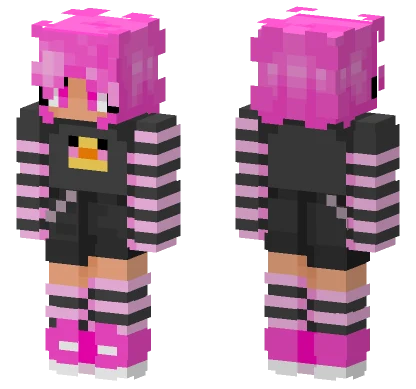 Pink Duck Girl Minecraft skin