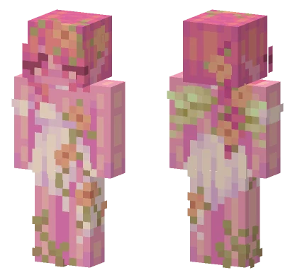 Pink Fairy Nymph Minecraft skin