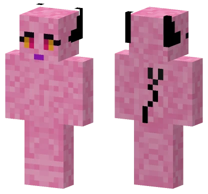 Pink Feline Creature Minecraft skin