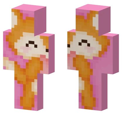 Pink Floof Animal Minecraft skin