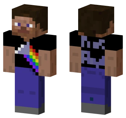 Pink Floyd T-Shirt Steve Minecraft skin