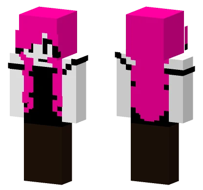 Pink Foxy Character Minecraft skin
