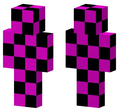 Pink Glitch Pattern Minecraft skin