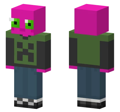 Pink Goop Creature Minecraft skin