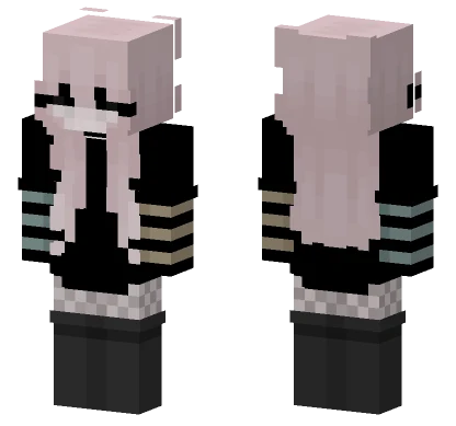 Pink Hair Girl Minecraft skin