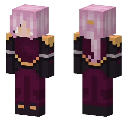 Pink Hair Girl Minecraft skin