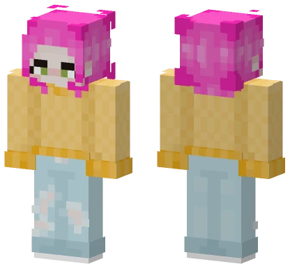 Pink Hair Girl Skin Minecraft skin