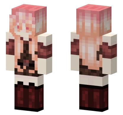 Pink Haired Girl Minecraft skin