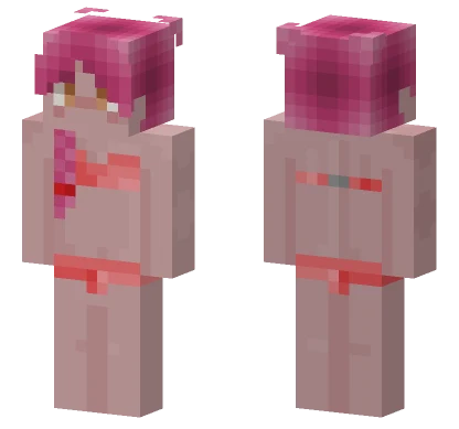 Pink Haired Girl Base Minecraft skin