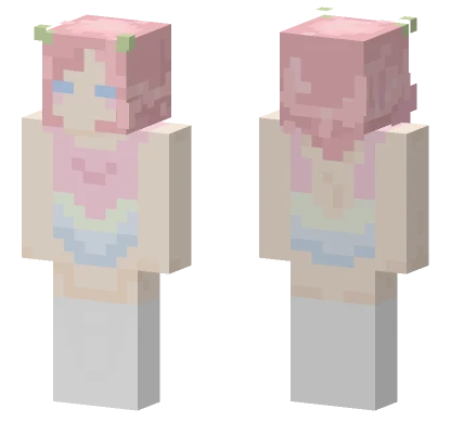 Pink Haired Girl Minecraft skin
