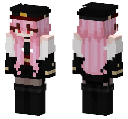 Pink Haired Girl Outfit Minecraft skin