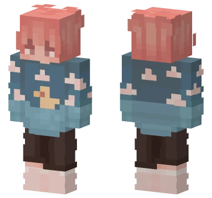 Pink Haired Girl Pajamas Minecraft skin
