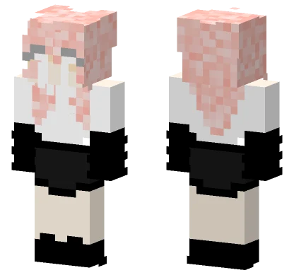 Pink Haired Woman Minecraft skin