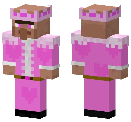 Pink Heart Hoodie Minecraft skin