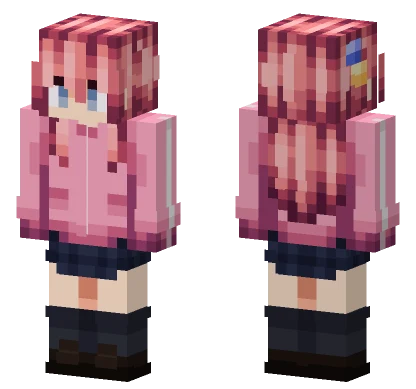 Pink Hoodie Girl Minecraft skin