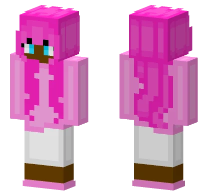 Pink Hoodie Girl Minecraft skin