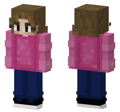Pink Jacket Girl Minecraft skin