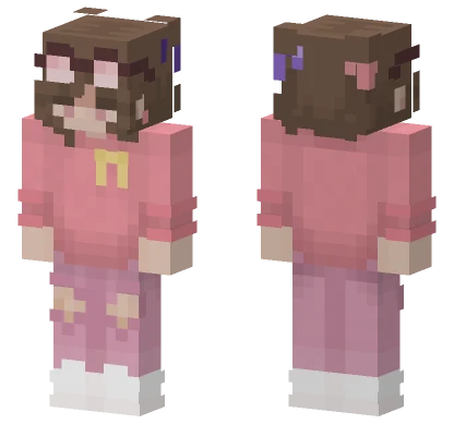 Pink Jumper Hoodie Minecraft skin