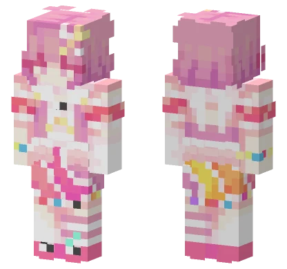 Pink Kawaii Girl Minecraft skin
