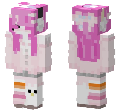 Pink Kawaii Outfit Minecraft skin