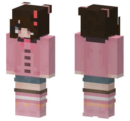 Pink Kimono Girl Minecraft skin