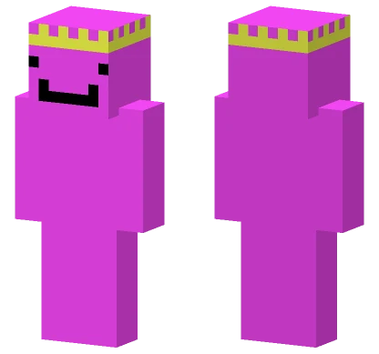 Pink King Minecraft skin