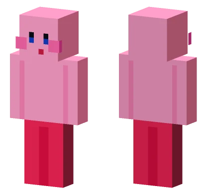 Pink Kirby Minecraft skin