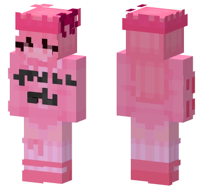 Pink Kirby Minecraft skin