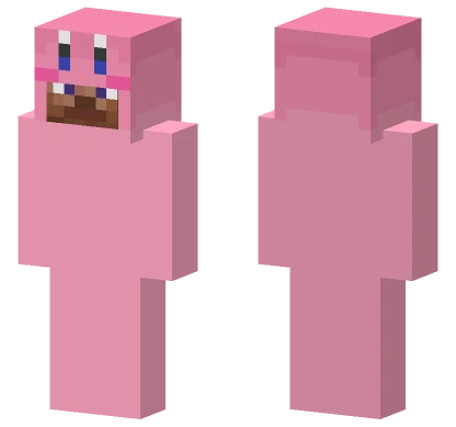 Pink Kirby Character Minecraft skin