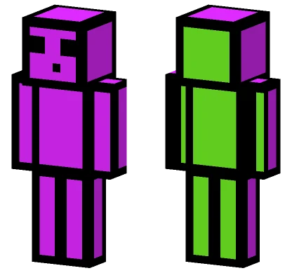 Pink Lime Green Slime Minecraft skin