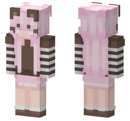 Pink Lolita Dress Minecraft skin