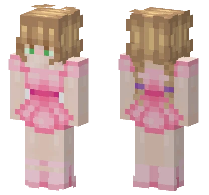 Pink Marshmallow Girl Minecraft skin