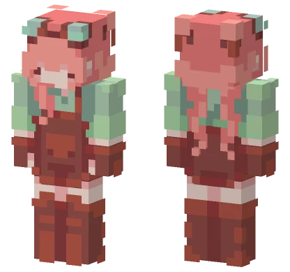 Pink Mushroom Girl Minecraft skin