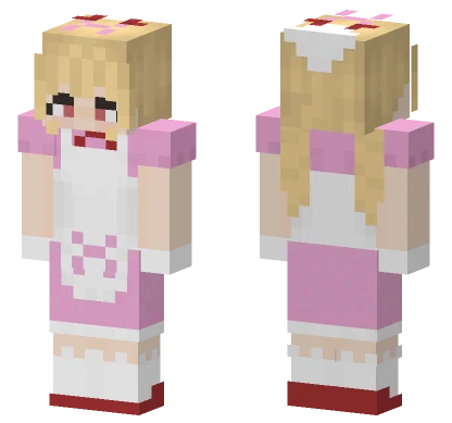 Pink Nurse Outfit Minecraft skin