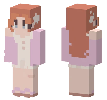 Pink Pajama Girl Minecraft skin