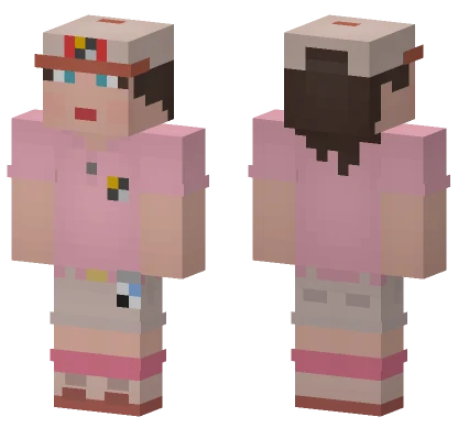 Pink Park Staff Uniform Minecraft skin
