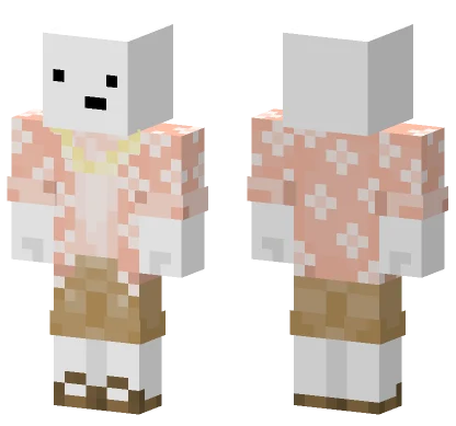 Pink Patterned Dress Minecraft skin