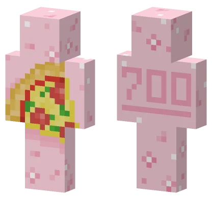 Pink Pizza Outfit Minecraft skin