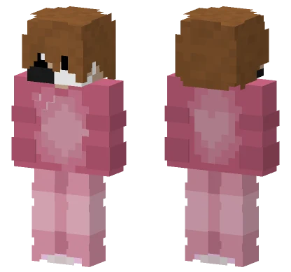 Pink Plaid Girl Minecraft skin