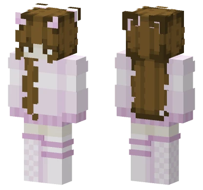 Pink Plaid Outfit Minecraft skin