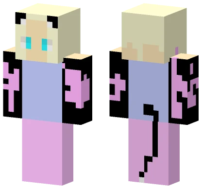 Pink Plaid Schoolgirl Minecraft skin