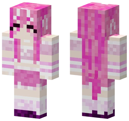 Pink Puppy Girl Minecraft skin