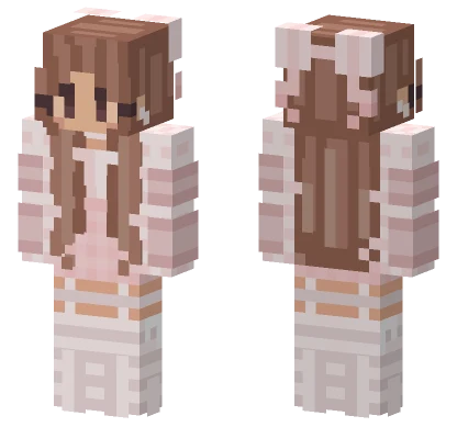 Pink Rce Girl Minecraft skin