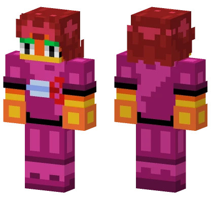 Pink Robot Warrior Minecraft skin