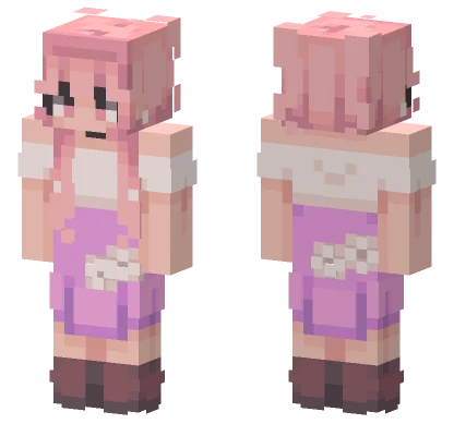 Pink Rose Bouquet Skin Minecraft skin