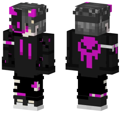 Pink Skull Guy Minecraft skin