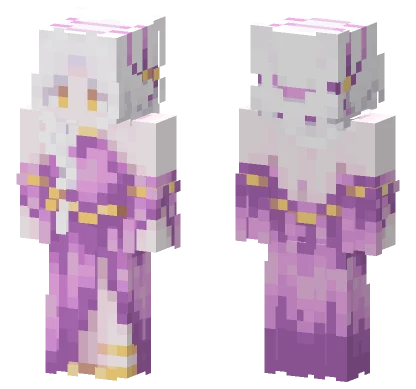Pink Sky Castle Minecraft skin