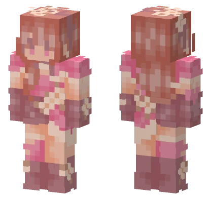 Pink Sparkle Outfit Minecraft skin