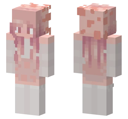 Pink Speckled Girl Minecraft skin