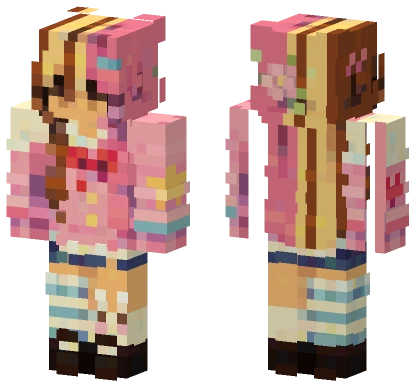 Pink Star Outfit Minecraft skin